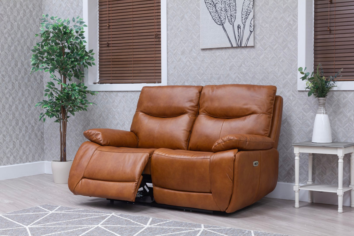 Sirocco Full Leather Saddle Power Reclining Sofas