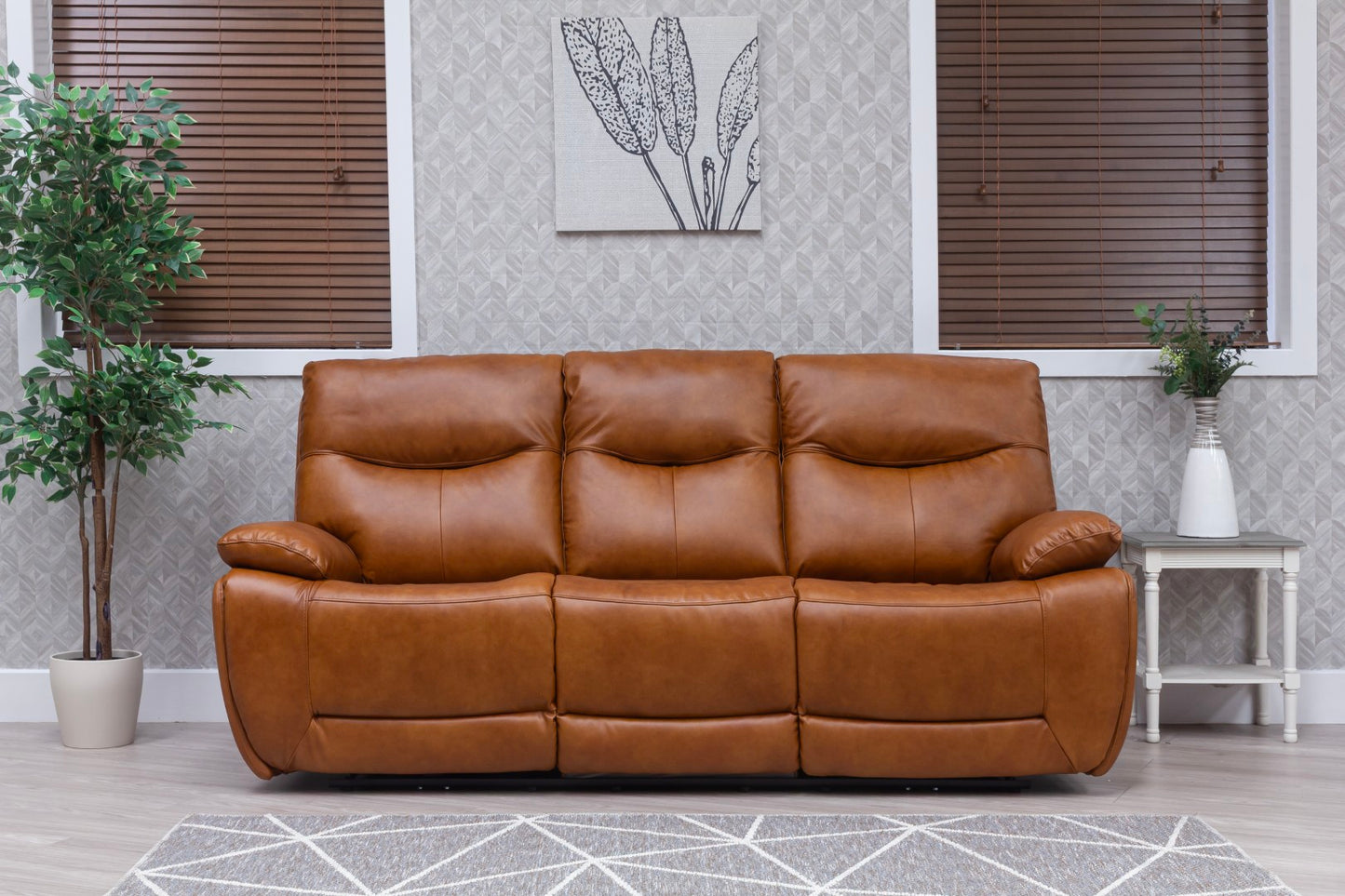 Sirocco Full Leather Saddle Power Reclining Sofas