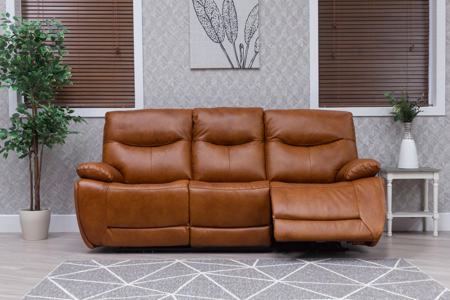 Sirocco Full Leather Saddle Power Reclining Sofas