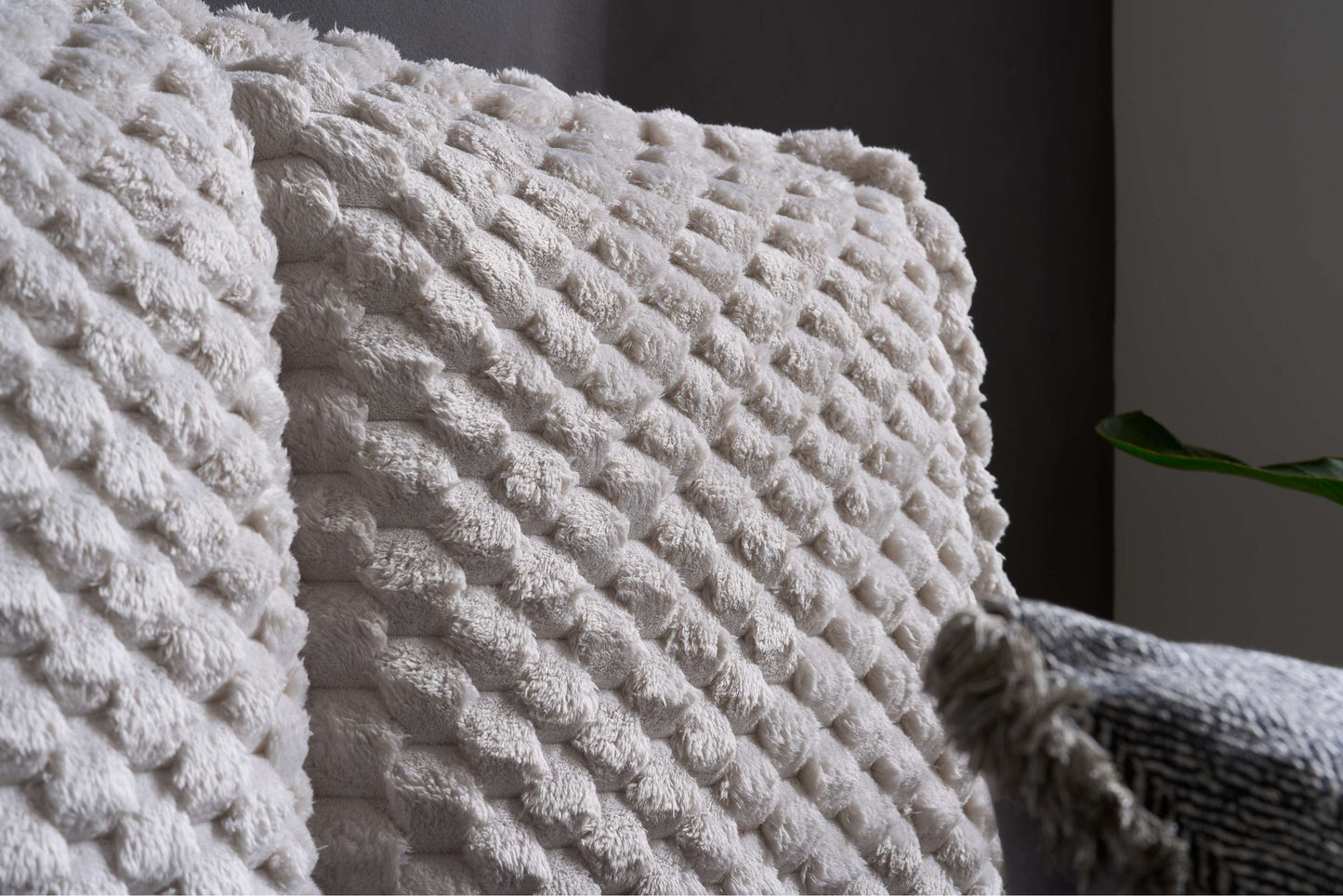 Tilly Stone White Fabric Bed