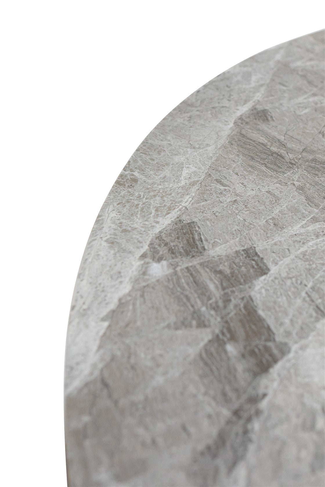 Aspen 1.1m Grey Stone Round Dining Table Set + Lisburn Dining Chairs