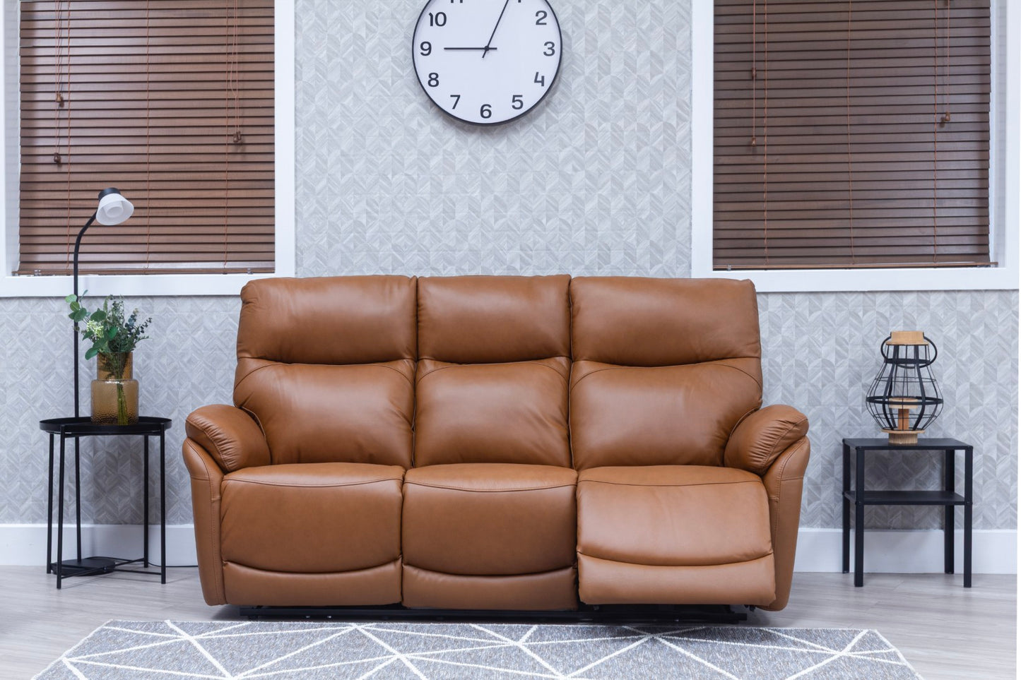 Torino Half Leather Saddle Power Reclining Sofas