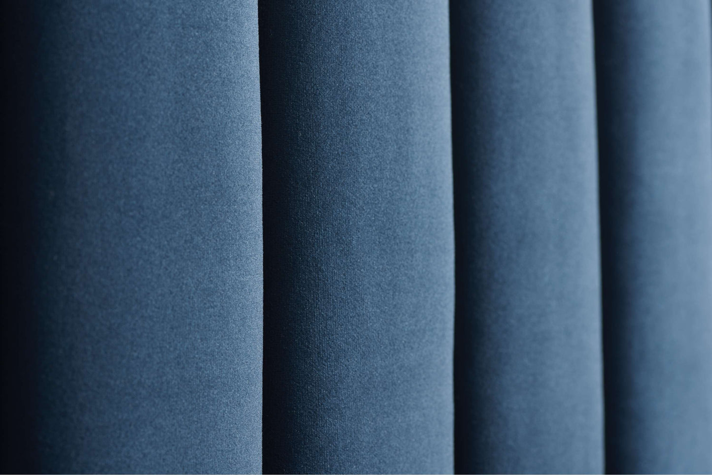 Verticals Blue Fabric Double Bed