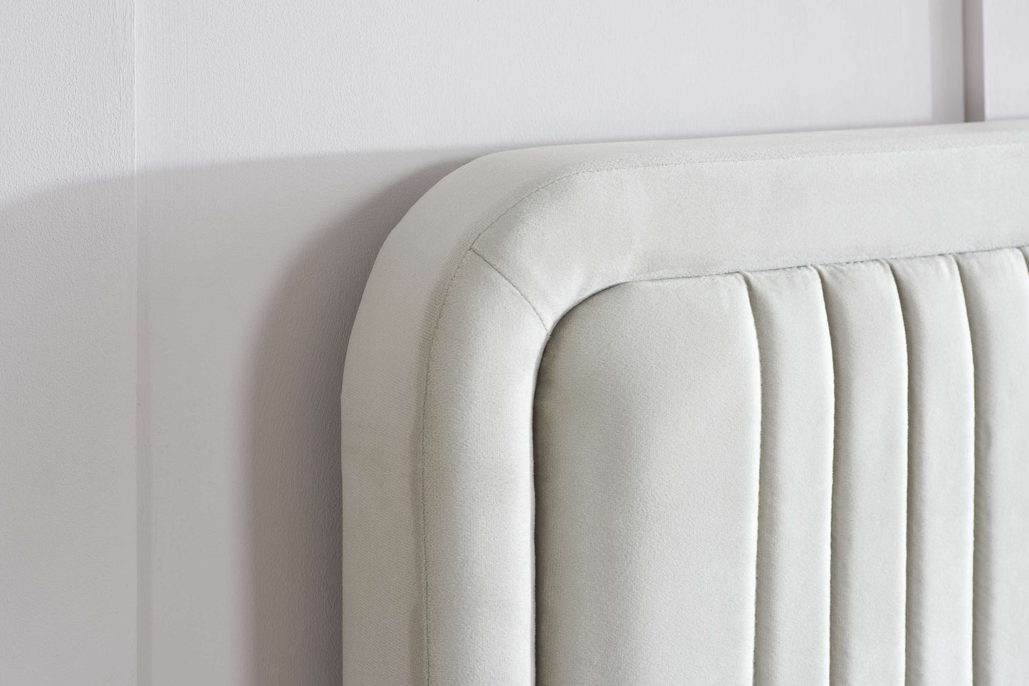 Verticals Warm Stone Fabric Double Bed