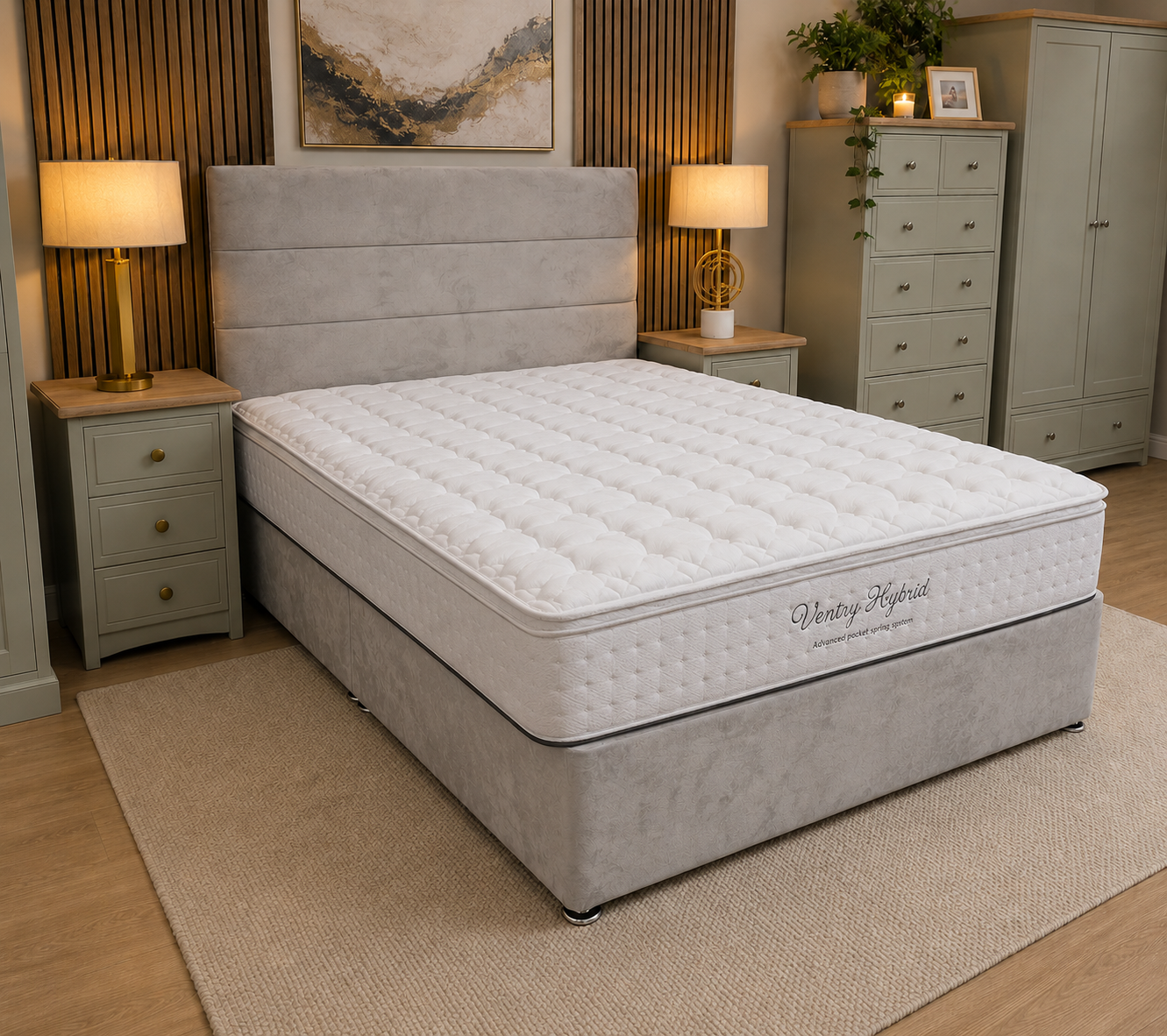 Ventry 2000 Mattress Divan Bed Set
