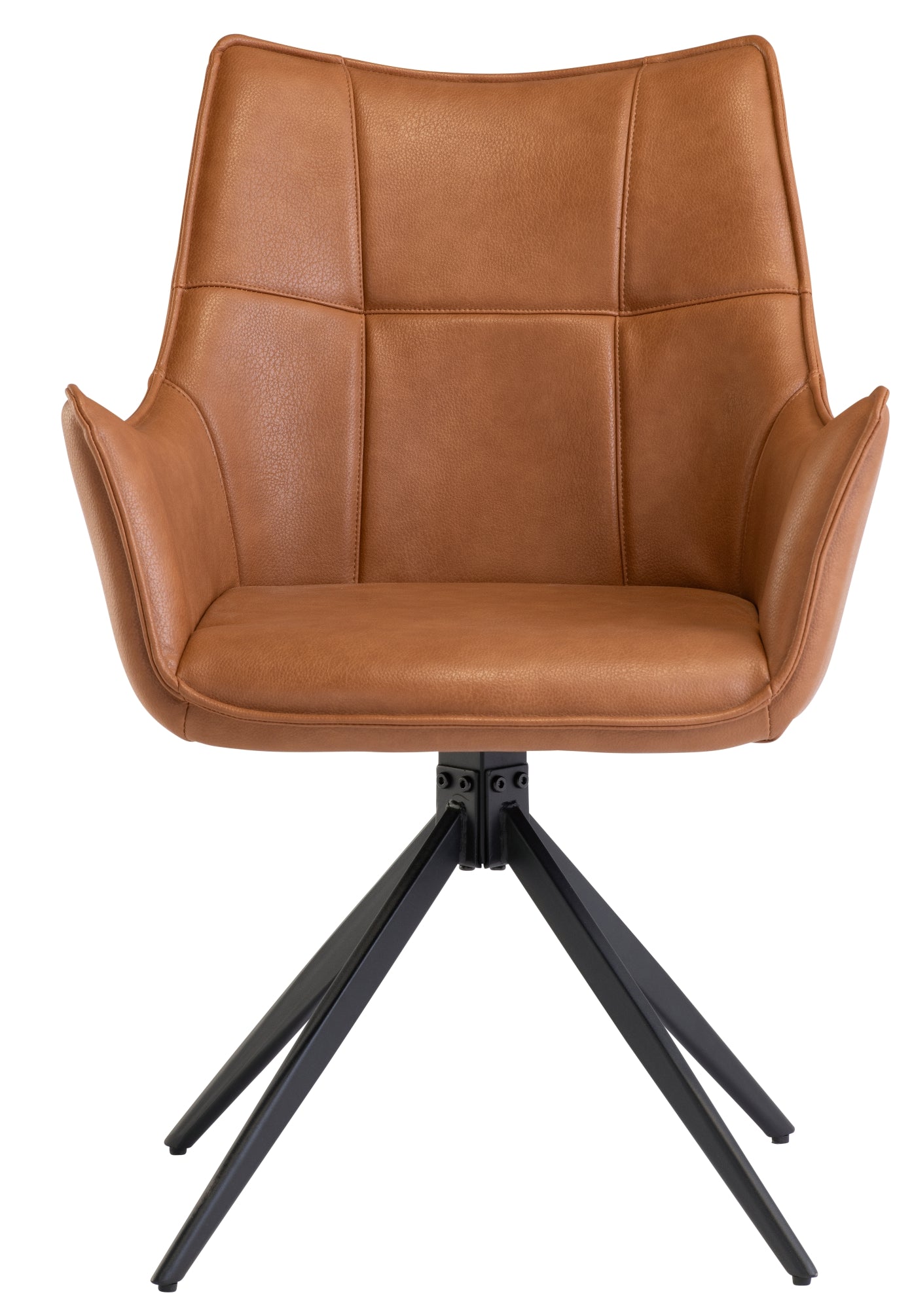 Hunter Tan PU Faux Leather Dining Chair