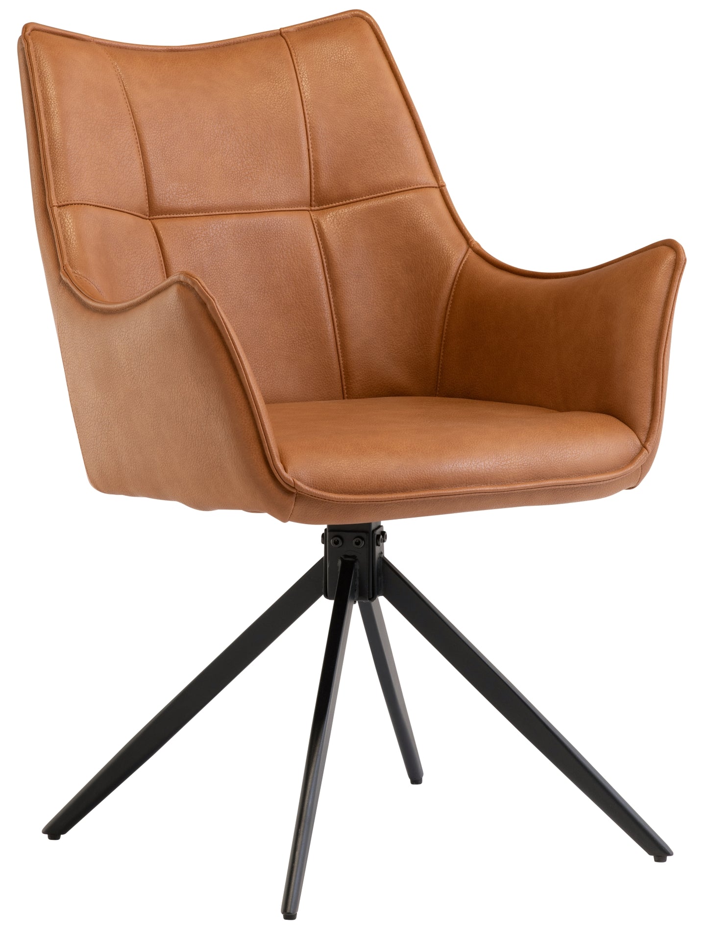 Hunter Tan PU Faux Leather Dining Chair