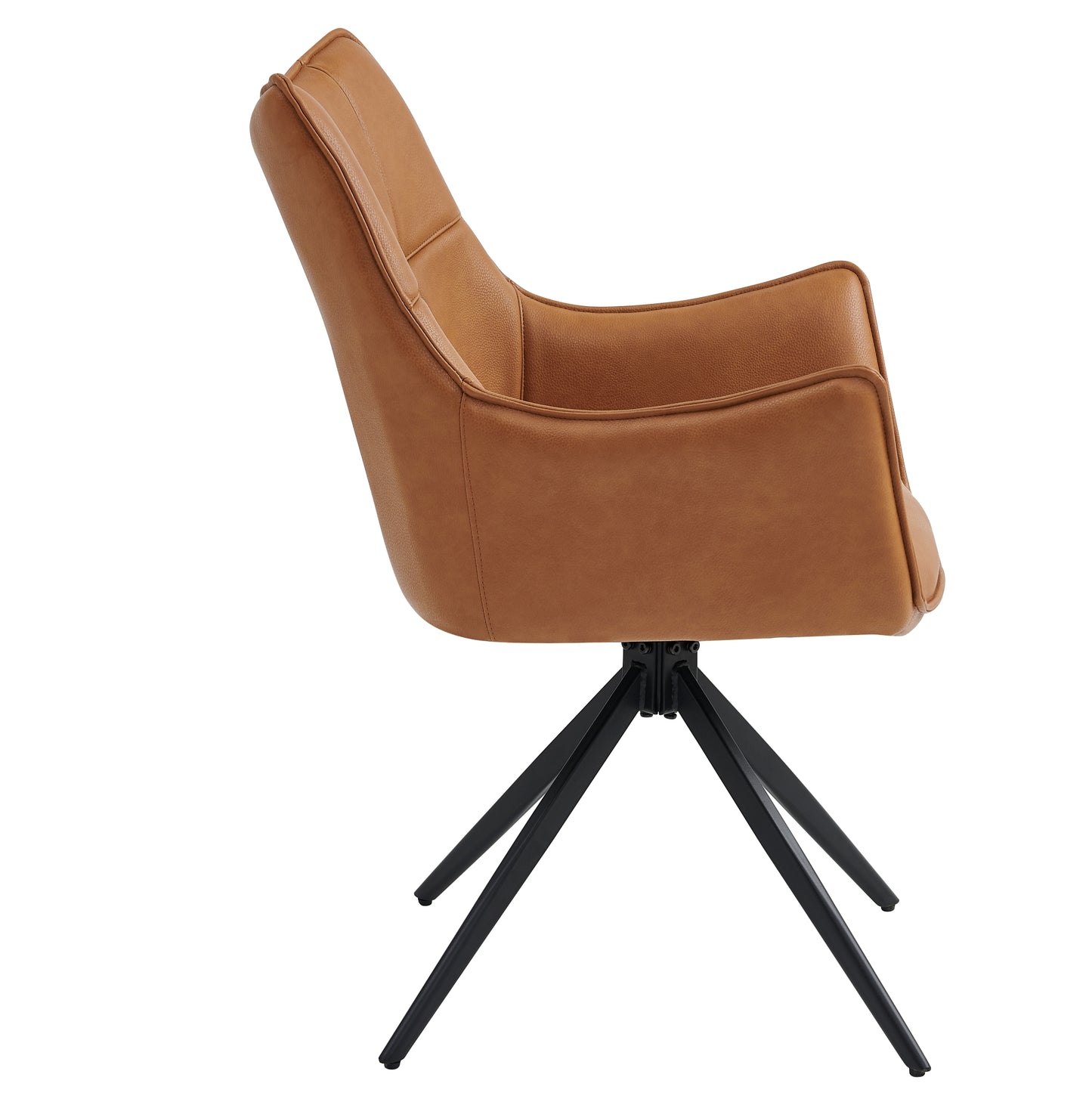 Hunter Tan PU Faux Leather Dining Chair