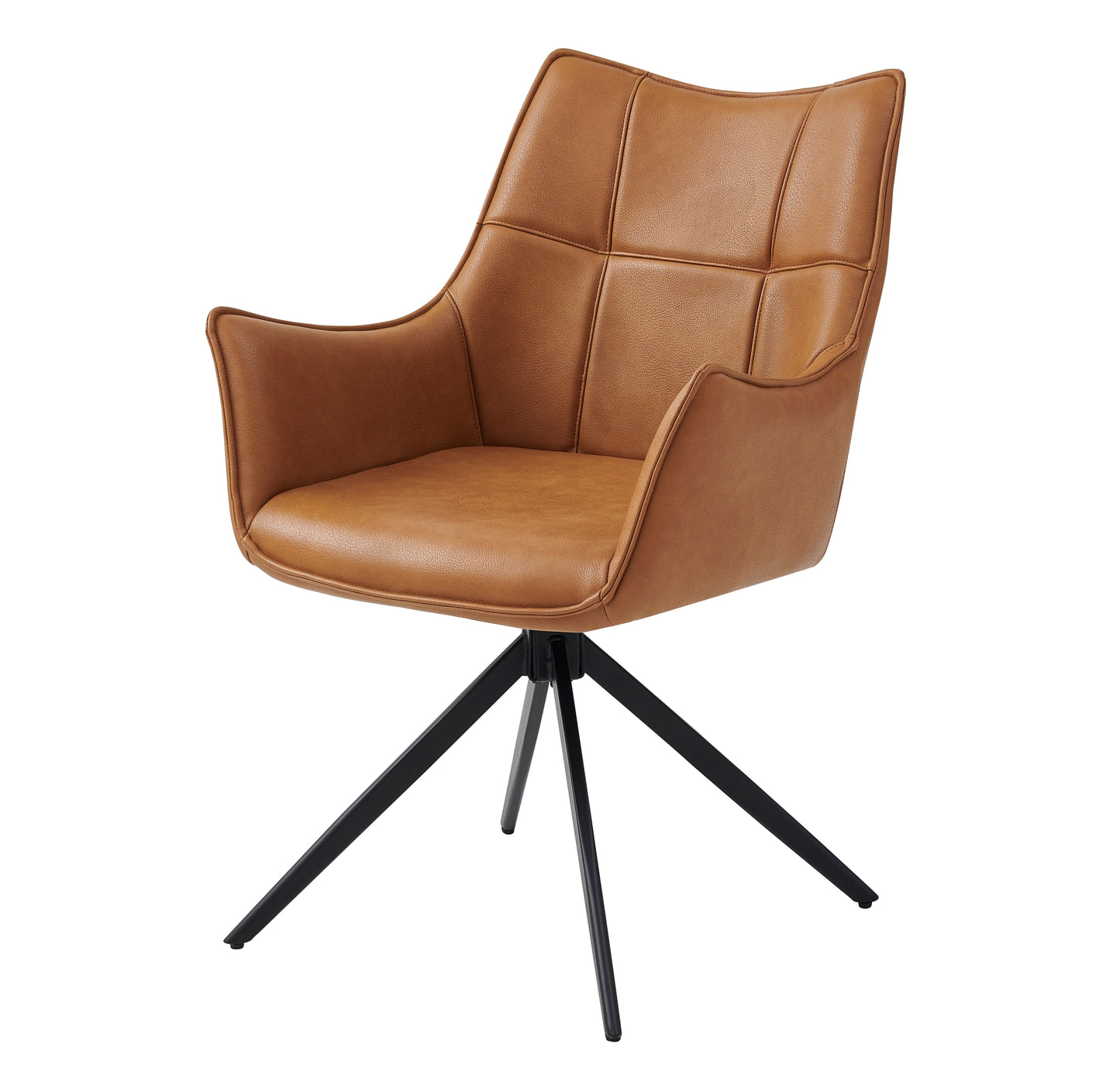 Hunter Tan PU Faux Leather Dining Chair