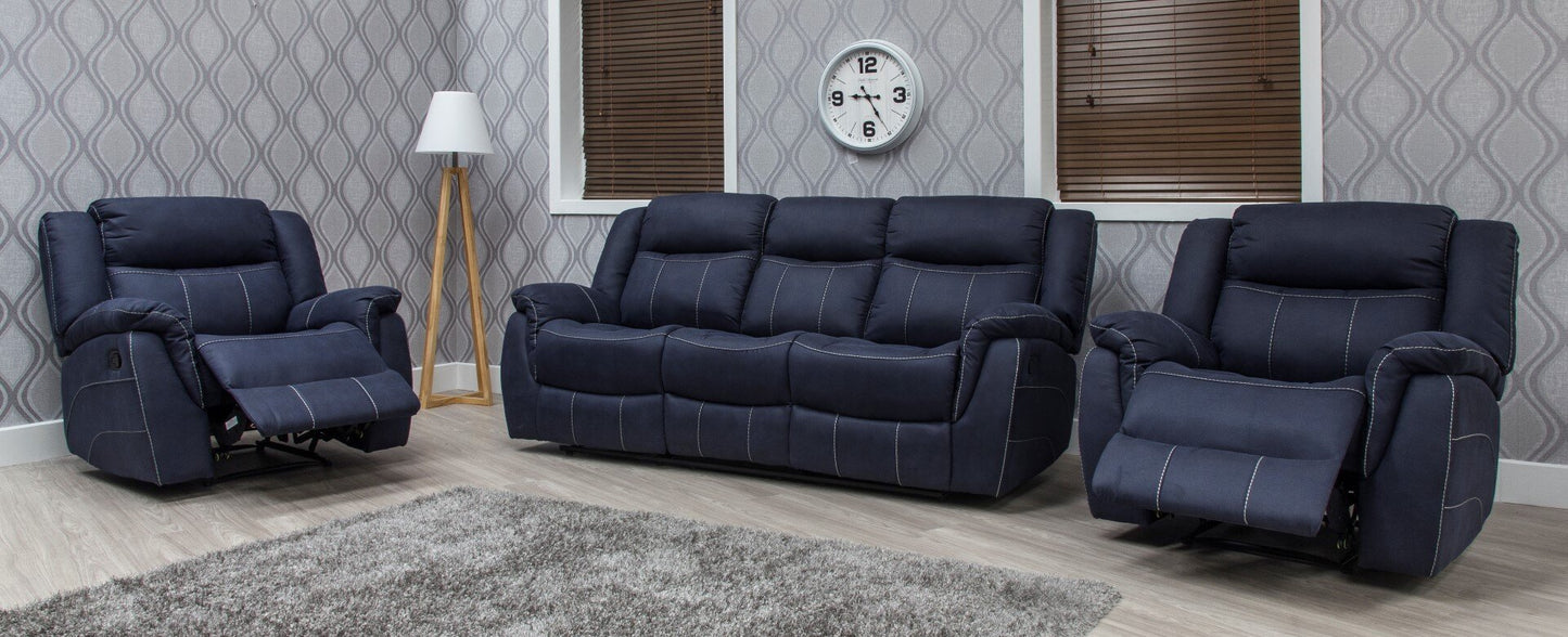 Dunmore Recliner Sofas - Denim Blue