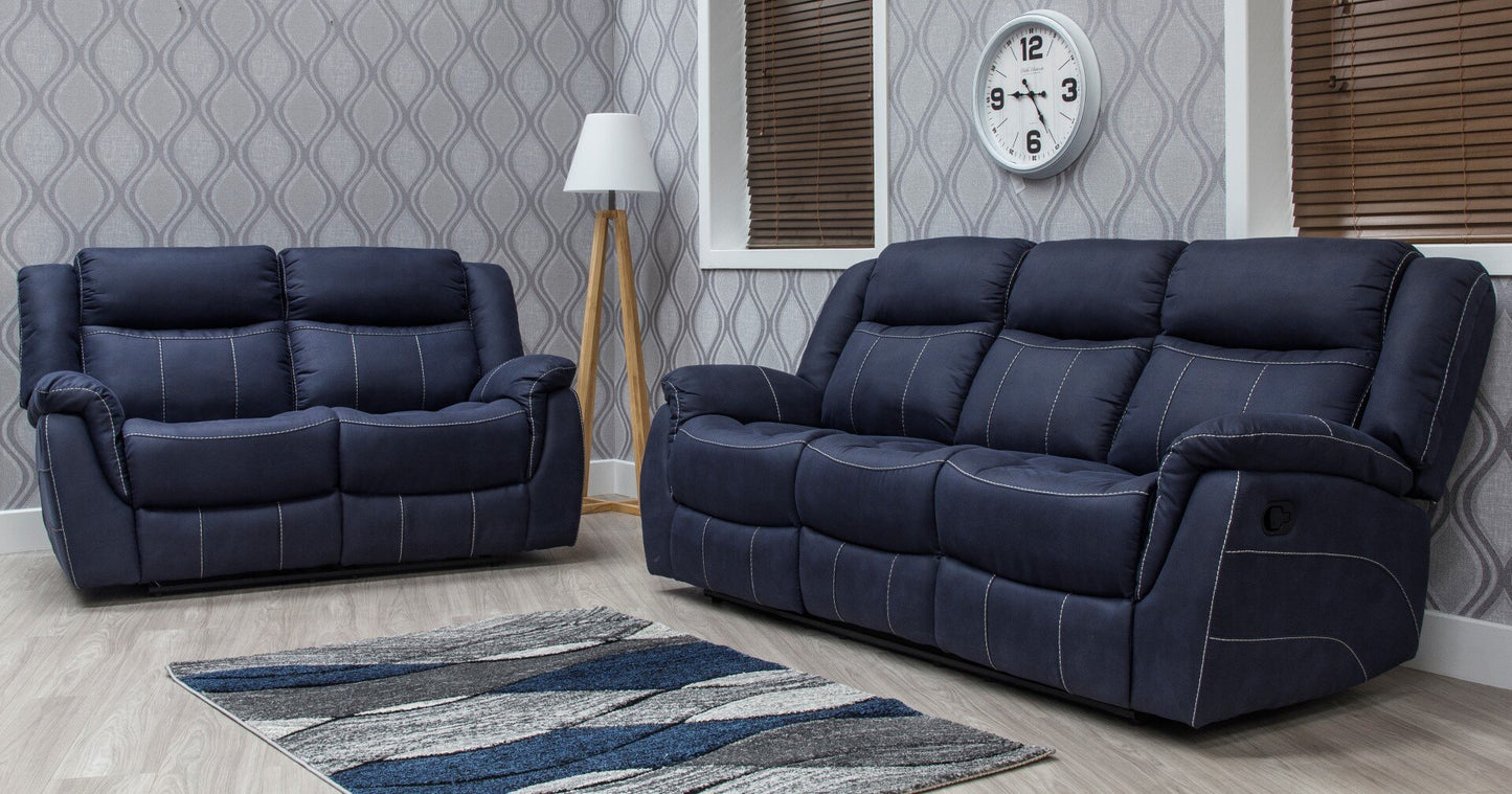 Dunmore Recliner Sofas - Denim Blue