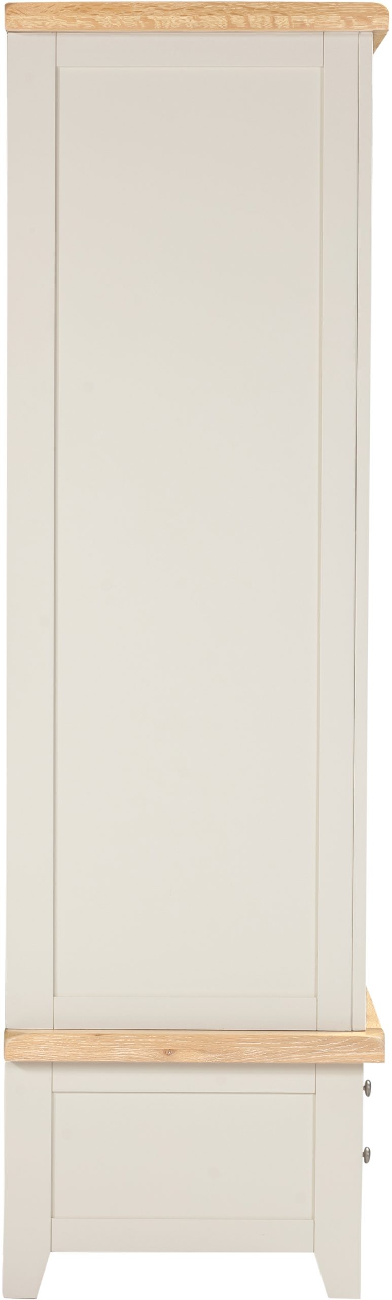 Windsor 2 Door 1 Drawer Wardrobe Ivory/Oak