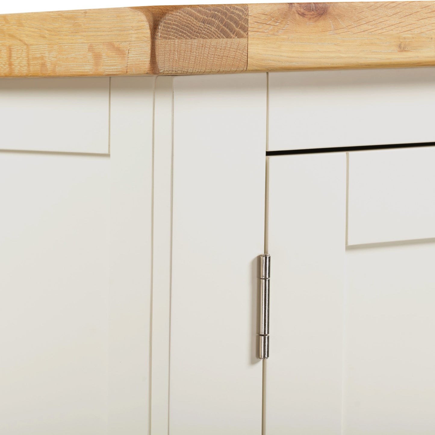 Windsor 2 Door 1 Drawer Wardrobe Ivory/Oak