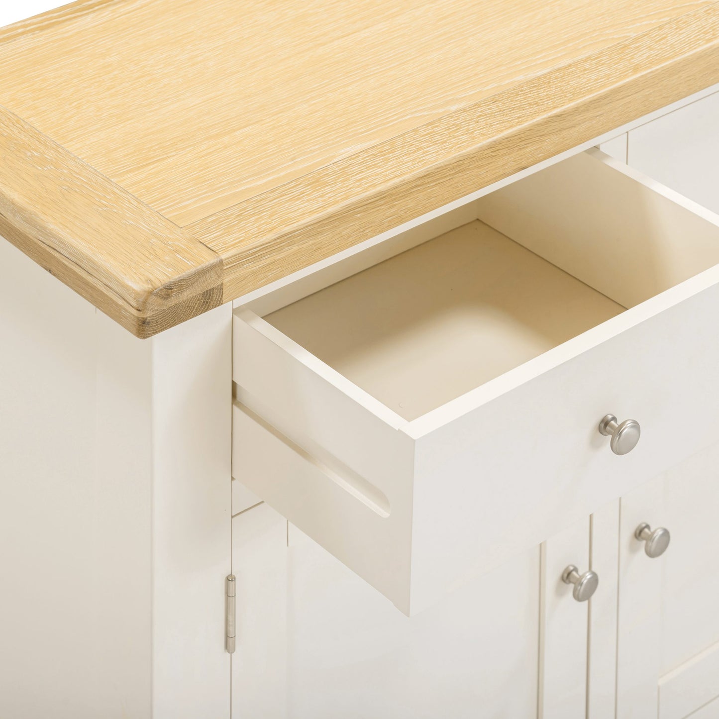 Windsor 2 Door 2 Drawer Sideboard Ivory Oak