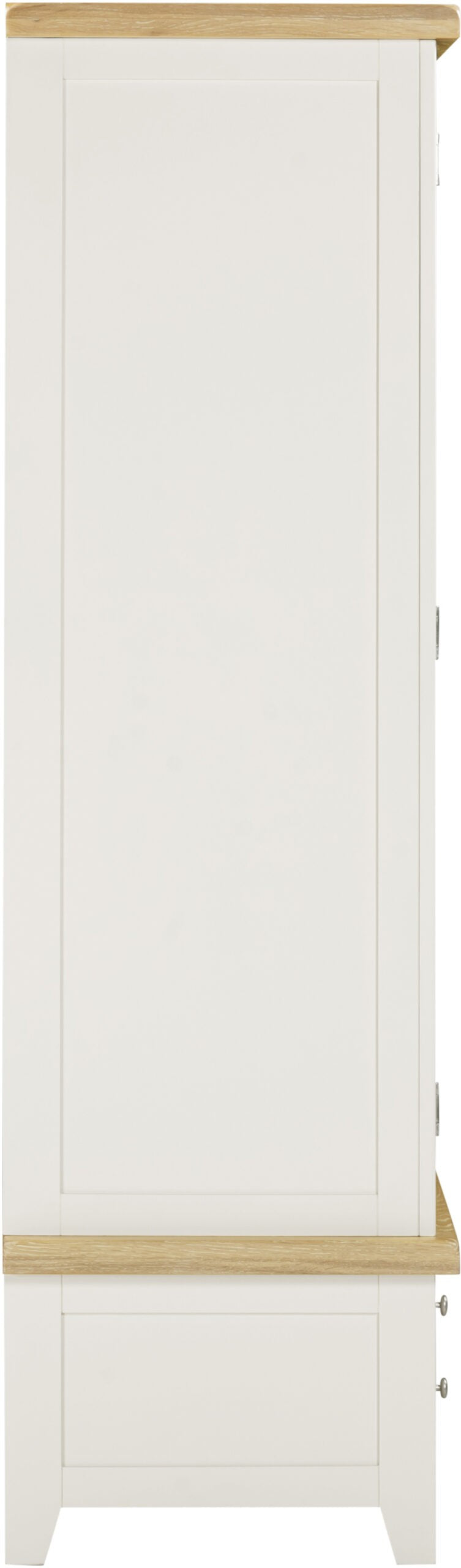 Windsor 3 Door 2 Drawer Wardrobe Ivory/Oak