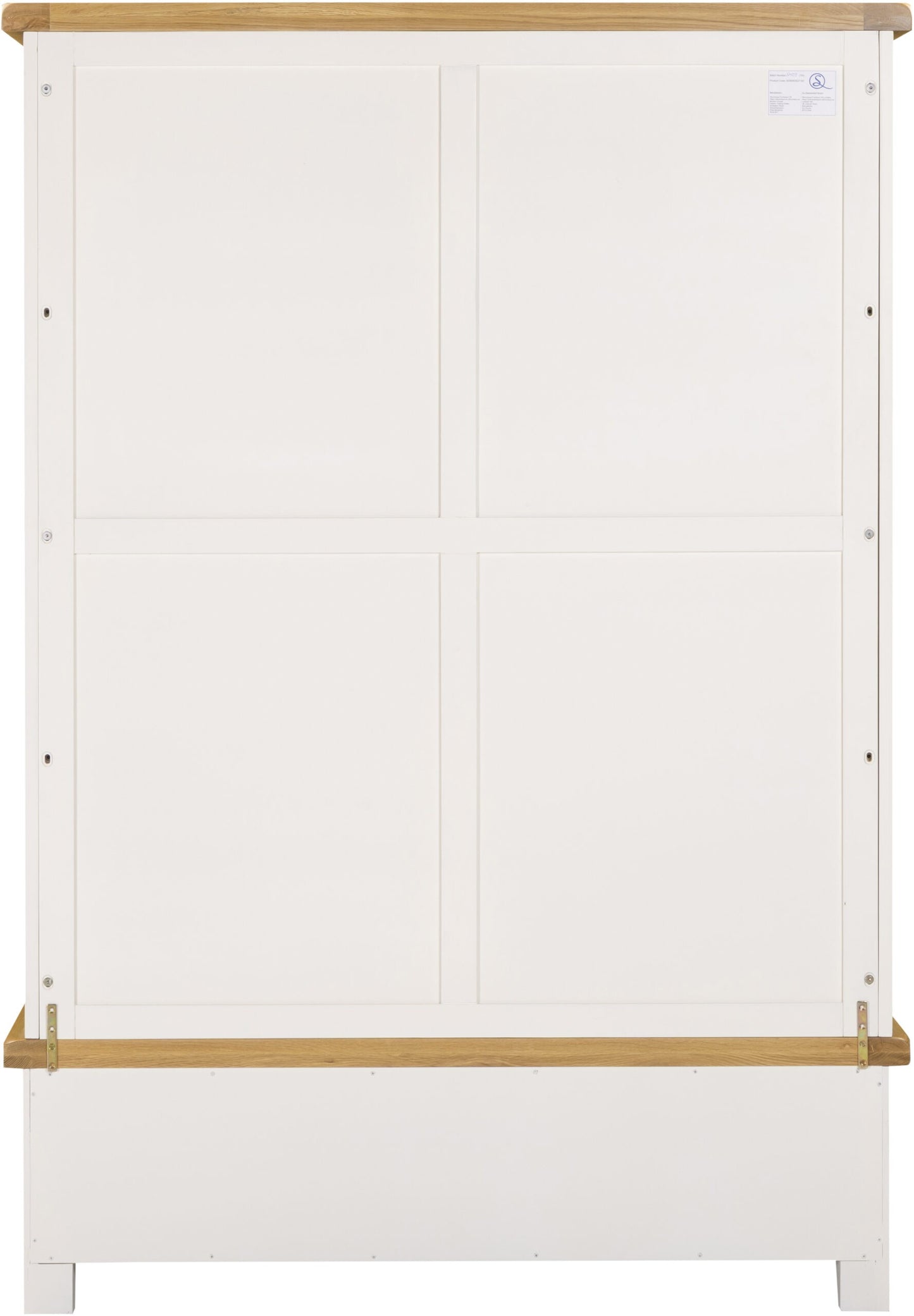 Windsor 3 Door 2 Drawer Wardrobe Ivory/Oak