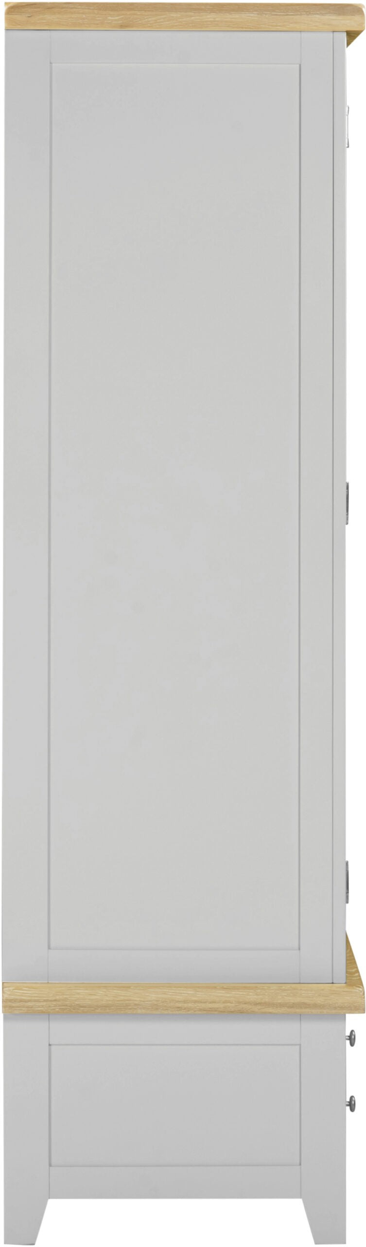 Windsor 3 Door 2 Drawer Wardrobe Pebble Grey/Oak