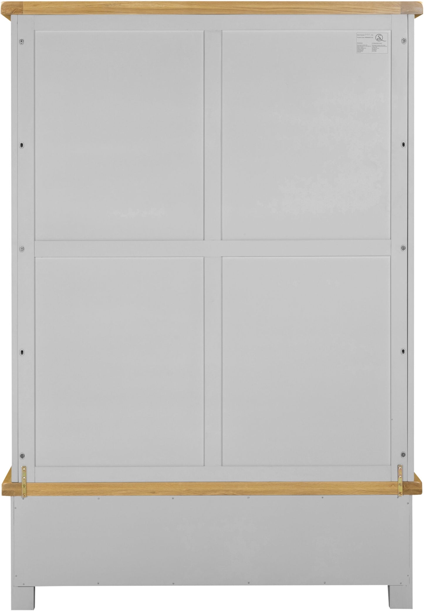 Windsor 3 Door 2 Drawer Wardrobe Pebble Grey/Oak