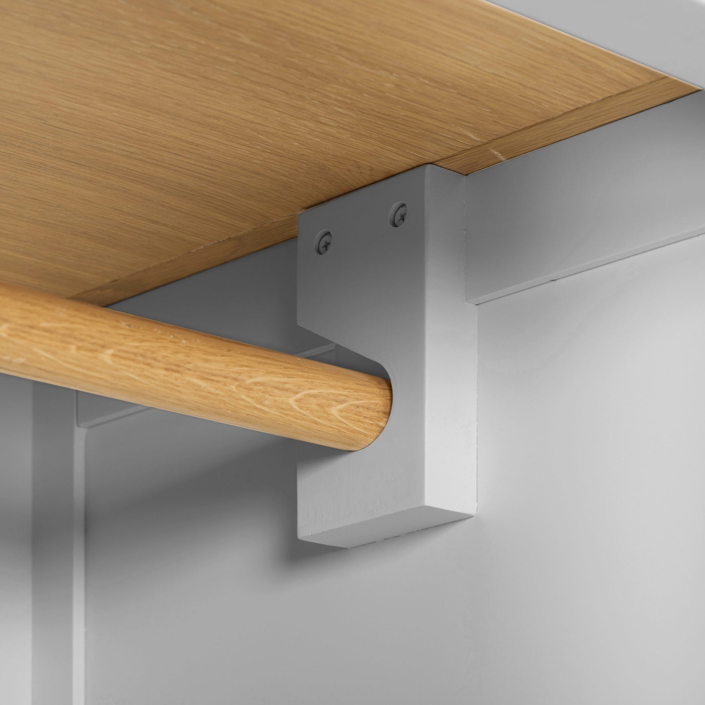 Windsor 3 Door 2 Drawer Wardrobe Pebble Grey/Oak