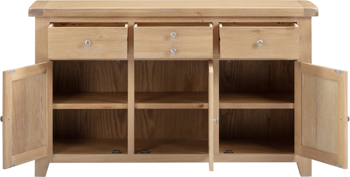 Windsor 3 Door 3 Drawer Sideboard Oak