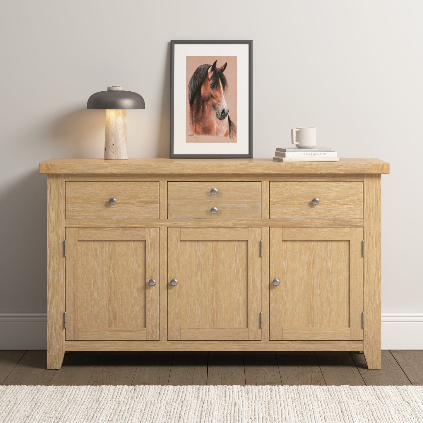 Windsor 3 Door 3 Drawer Sideboard Oak