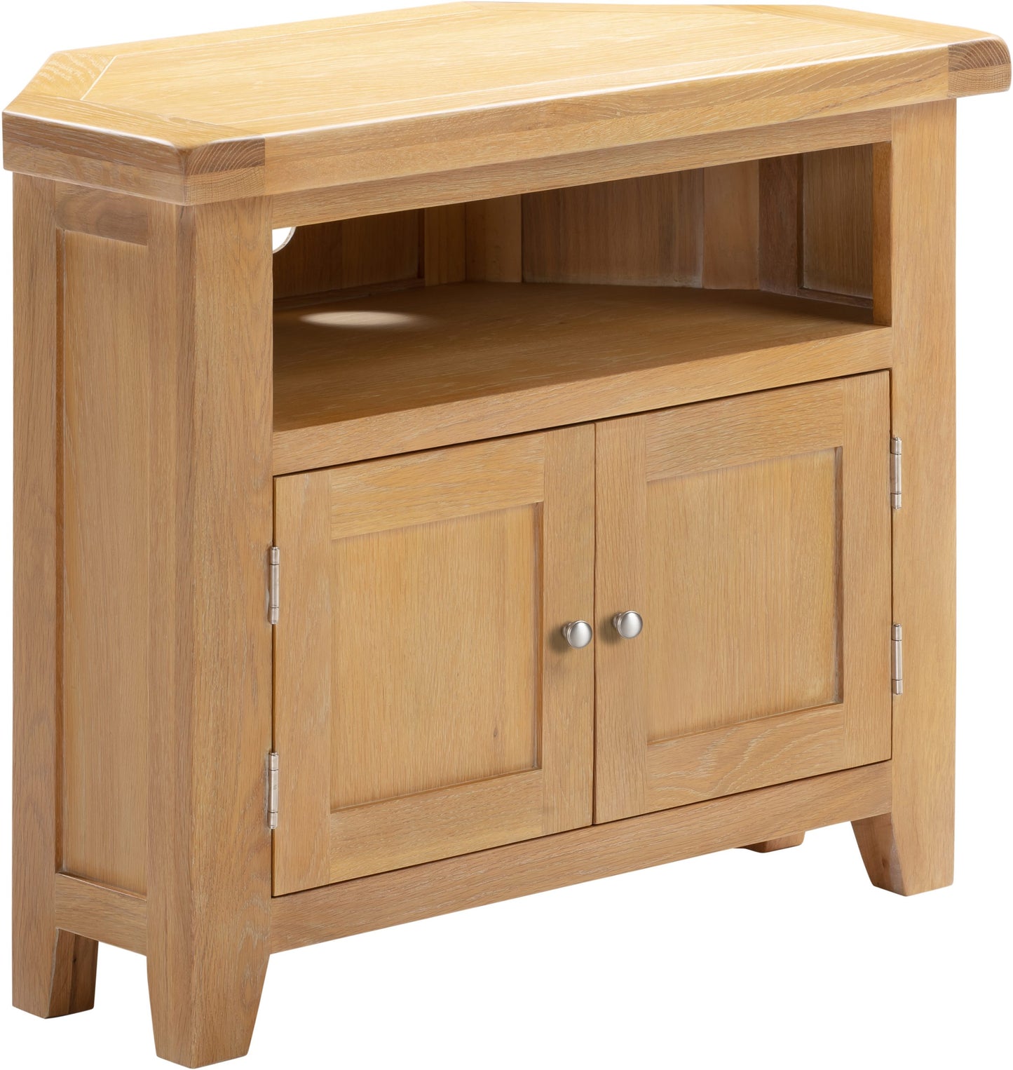 Windsor Corner TV Unit Natural Oak