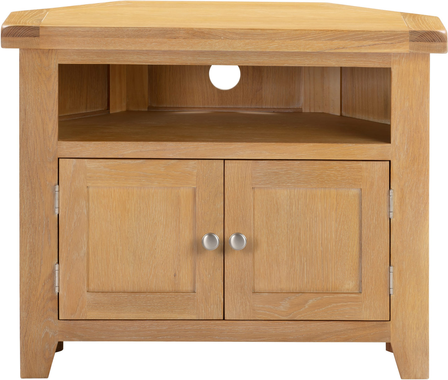 Windsor Corner TV Unit Natural Oak