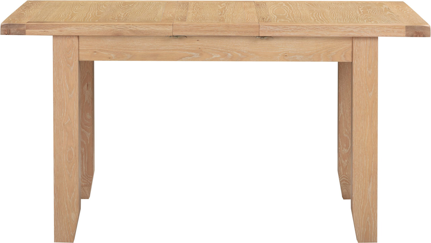 Windsor 1.2m (+30cm) Extending Oak Dining Table 4 Chair Set