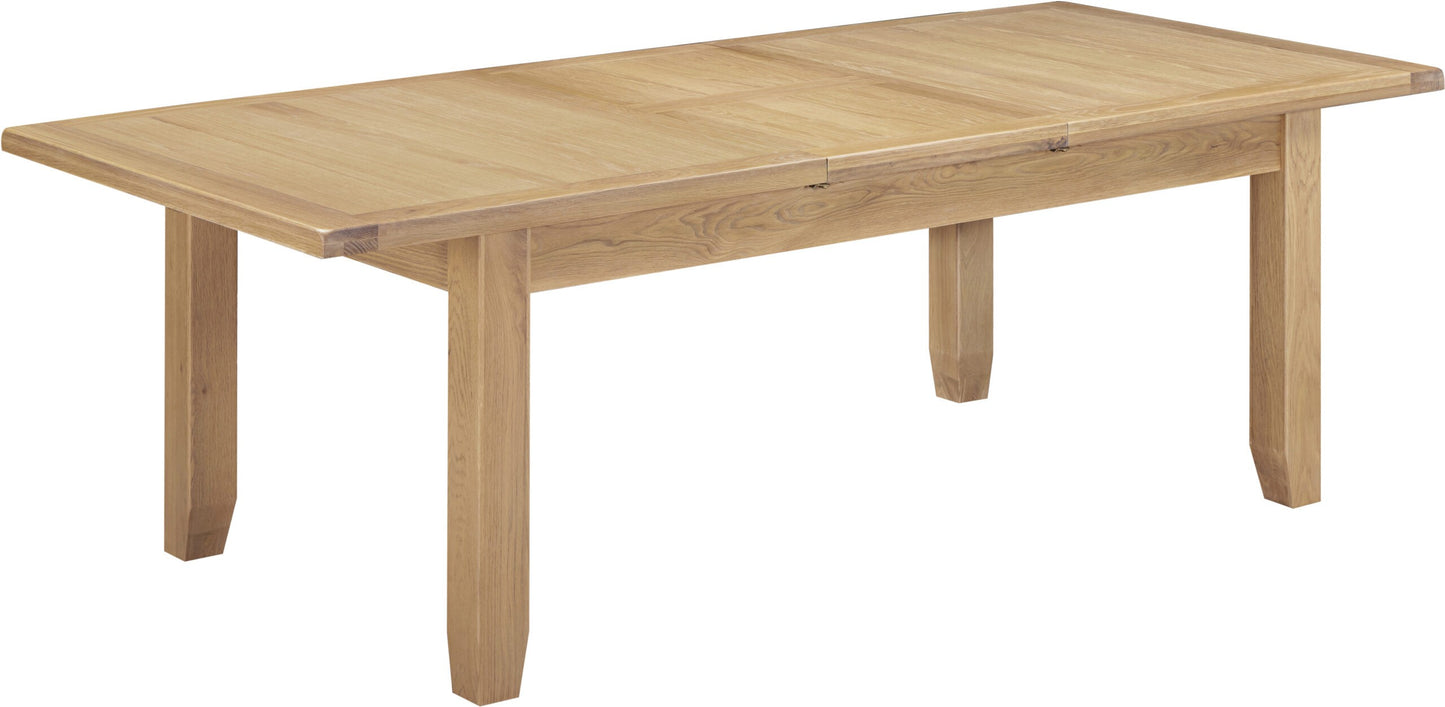 Windsor 1.8m (+50cm) Extending Oak Dining Table 6 Chair Set