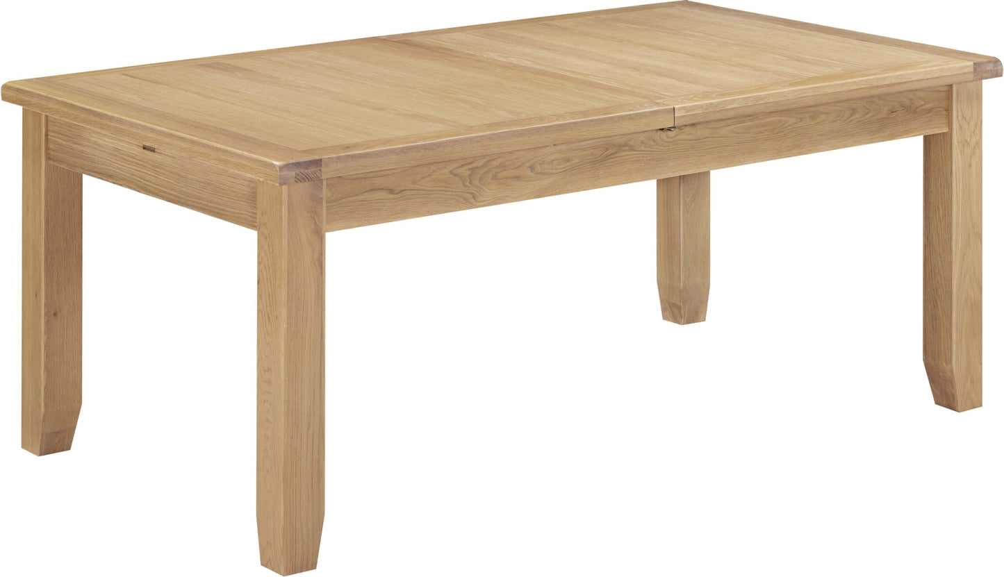 Windsor 1.8m (+50cm) Extending Oak Dining Table 6 Chair Set