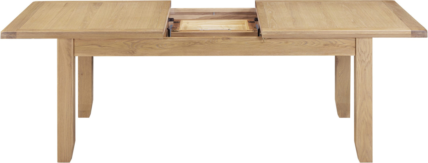 Windsor 1.8m (+50cm) Extending Oak Dining Table 6 Chair Set