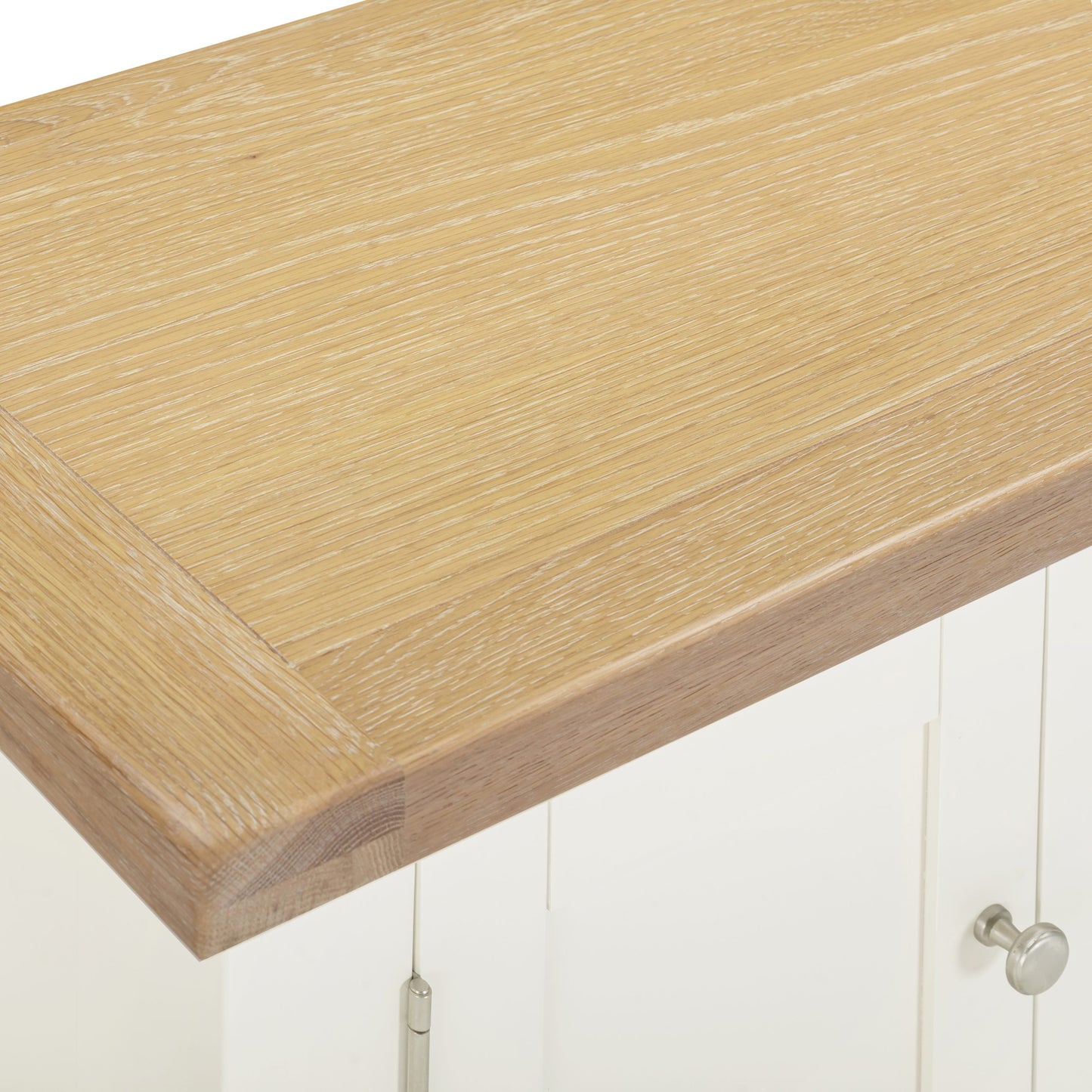 Windsor Straight TV Unit Ivory/Oak