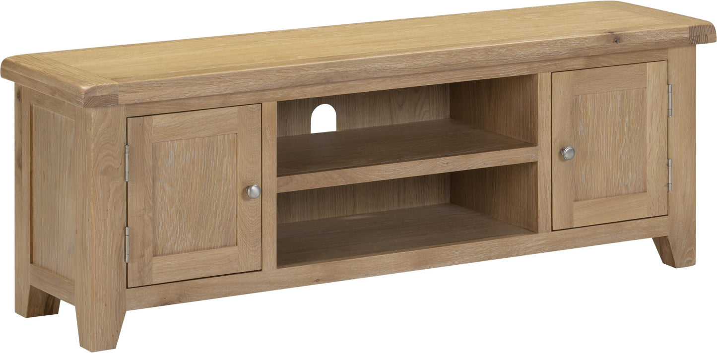 Windsor Straight TV Unit Natural Oak
