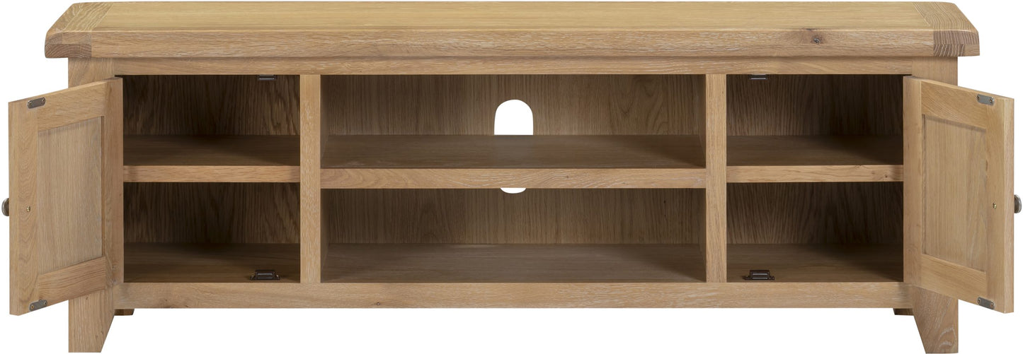 Windsor Straight TV Unit Natural Oak