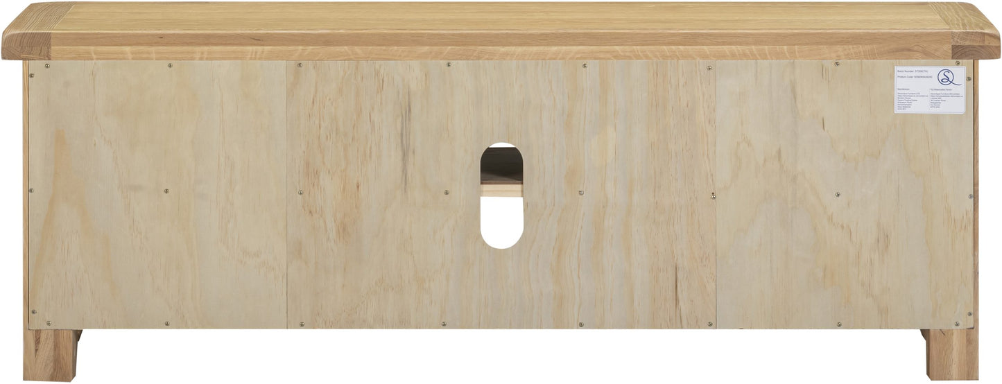 Windsor Straight TV Unit Natural Oak