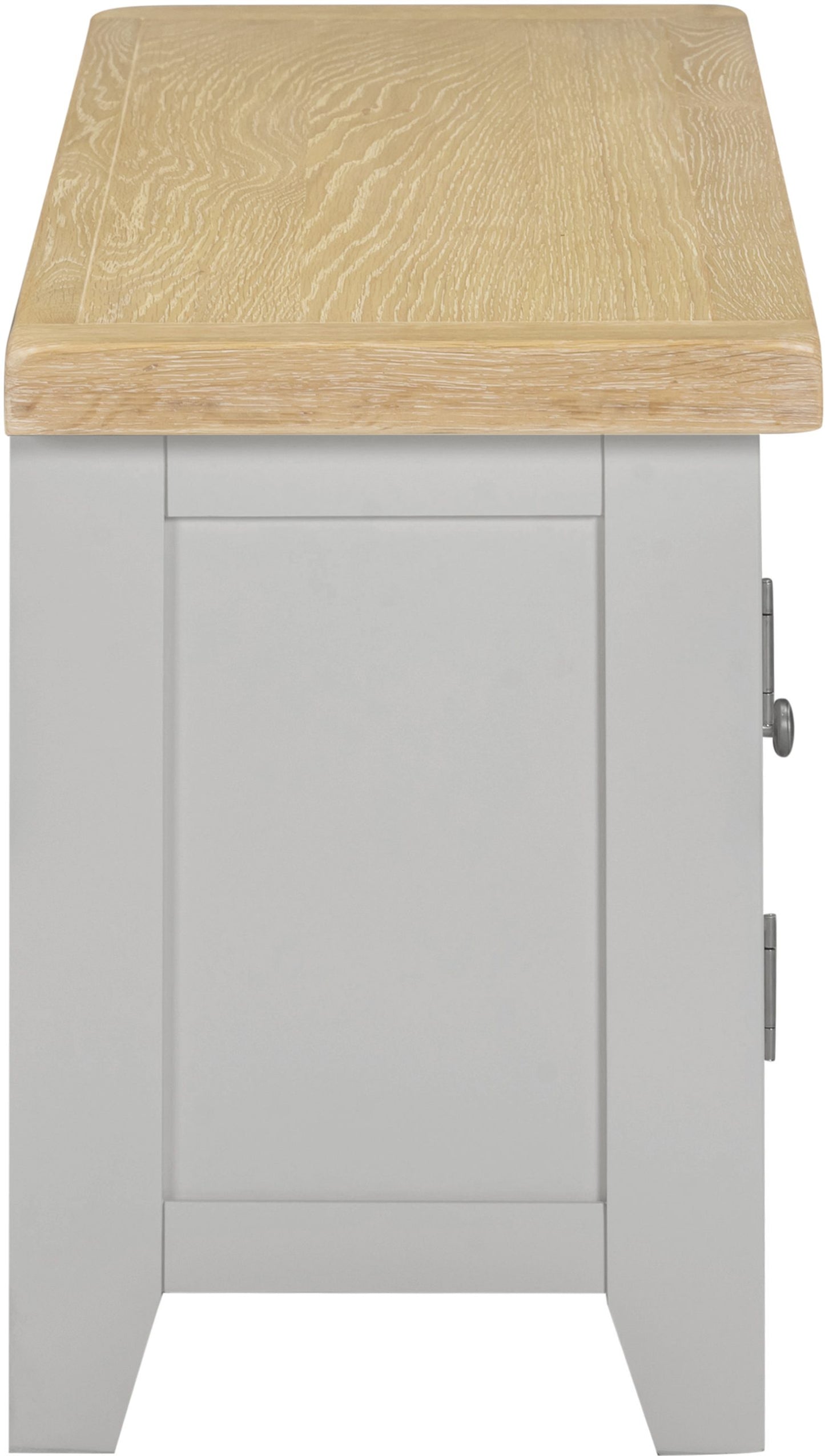 Windsor Straight TV Unit Pebble Grey/Oak