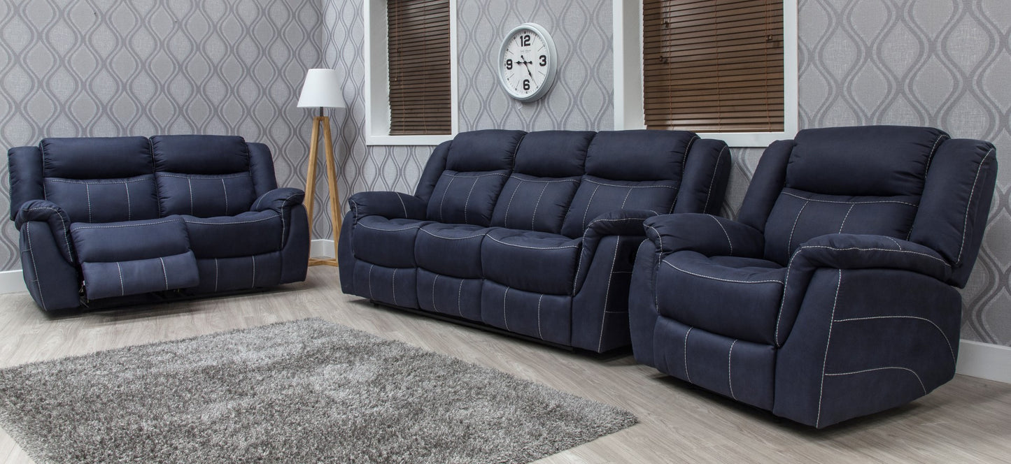 Dunmore Recliner Sofas - Denim Blue