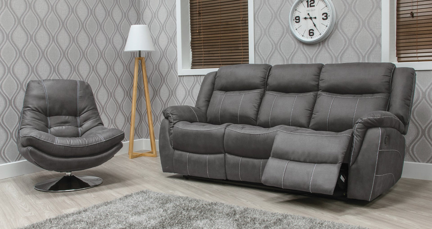 Dunmore Recliner Sofas - Dark Grey