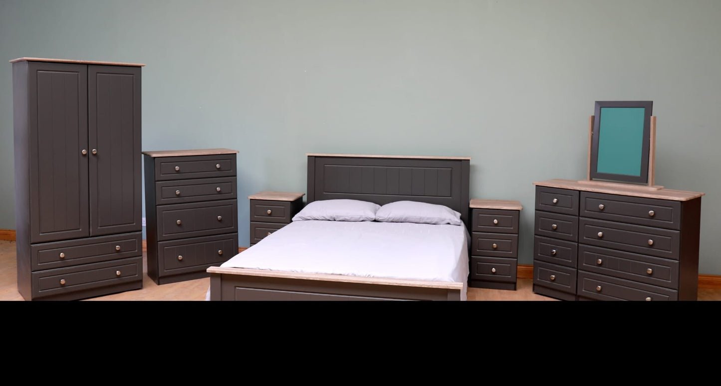 Millwood Single Kneehole Dressing Table Set - Choose Your Colours