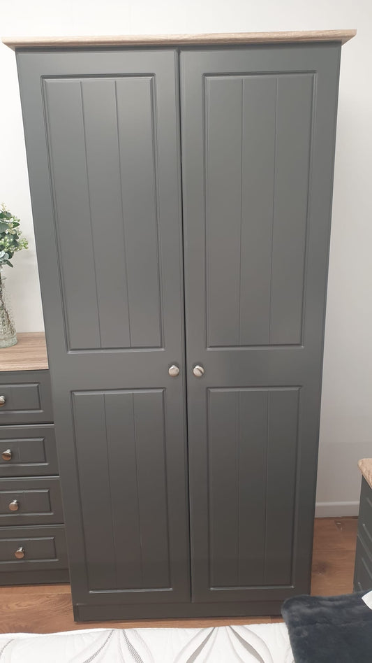 Millwood Solid Two Door Wardrobe - Choose Your Colours