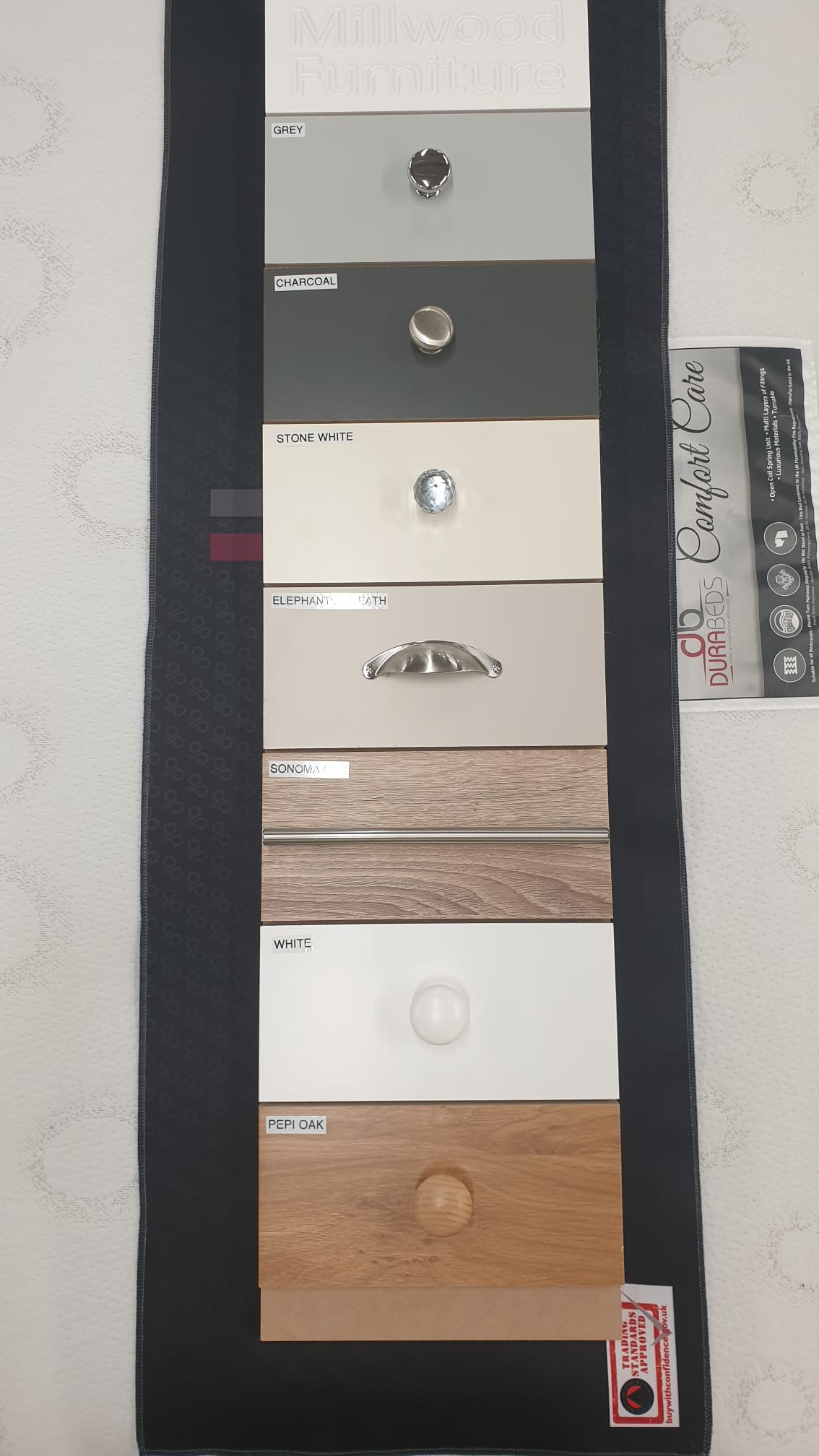 Millwood Solid Two Door with 2 Drawers Wardrobe - Choose Your Colours