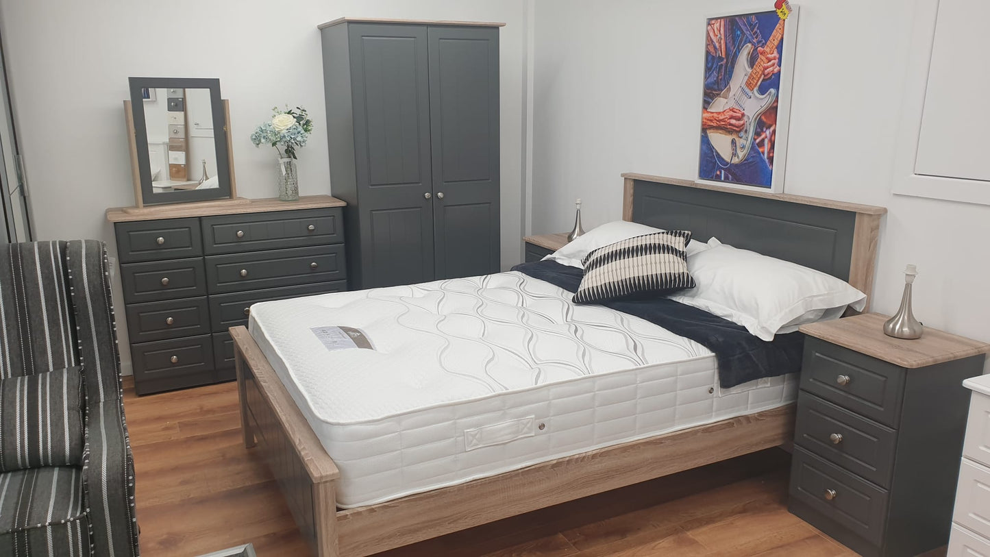 Millwood Two Door with 2 Drawers Wardrobe - Choose Your Colours