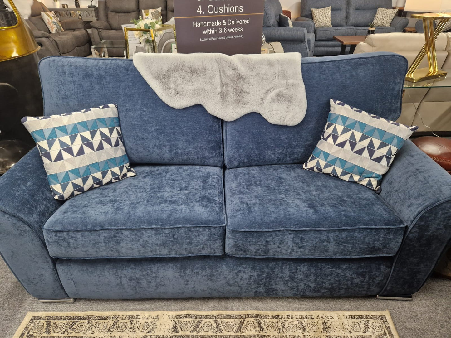Viscount Fabric 3+2+1 Sofas