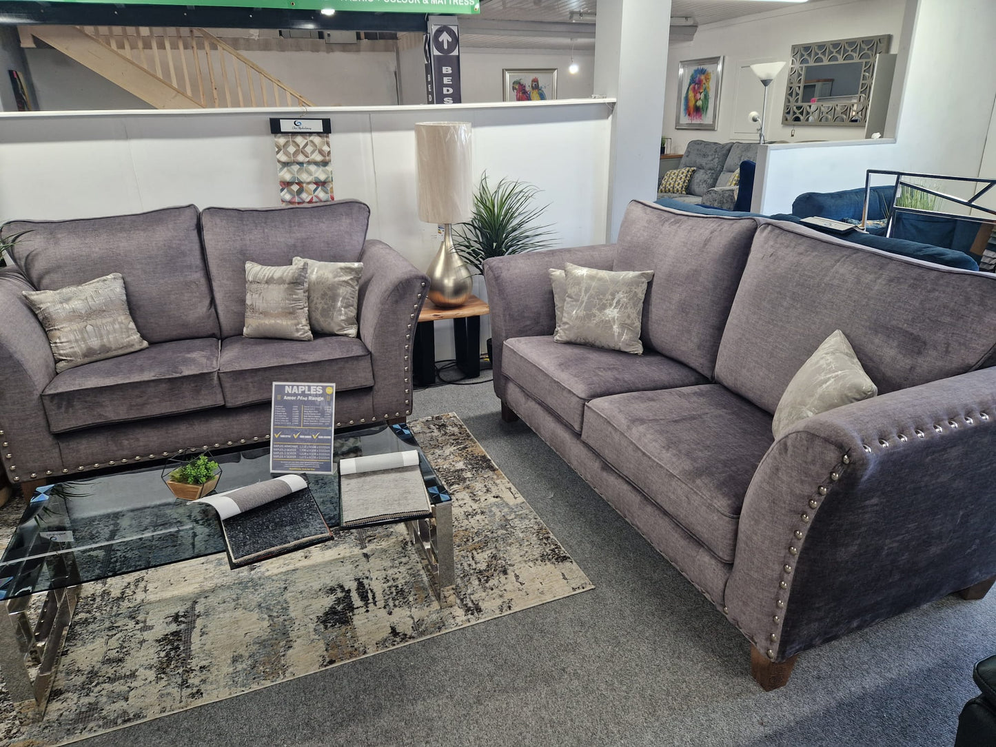 Naples Fabric 3+1+1 Sofas