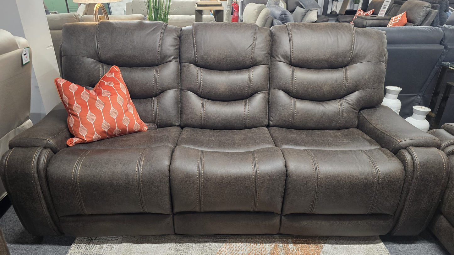 Dexter Recliner Sofas - Brown Fabric