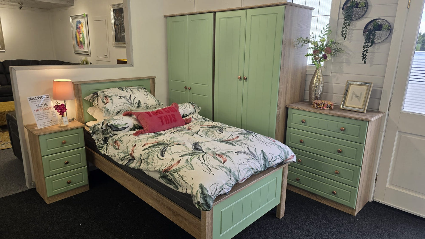 Millwood 3 Drawer Bedside Locker - Choose Your Colours
