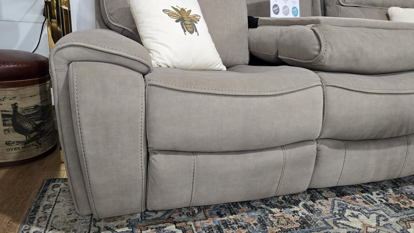 Sheldon Power Recliner Sofas - Beige Fabric