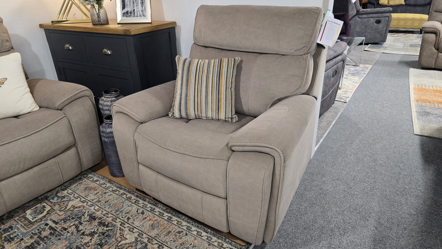 Sheldon Power Recliner Sofas - Beige Fabric