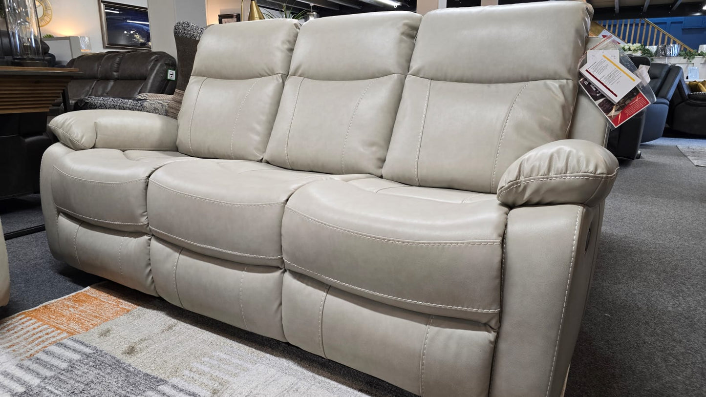 Cambridge Recliner Sofas - Light Beige Air Leather