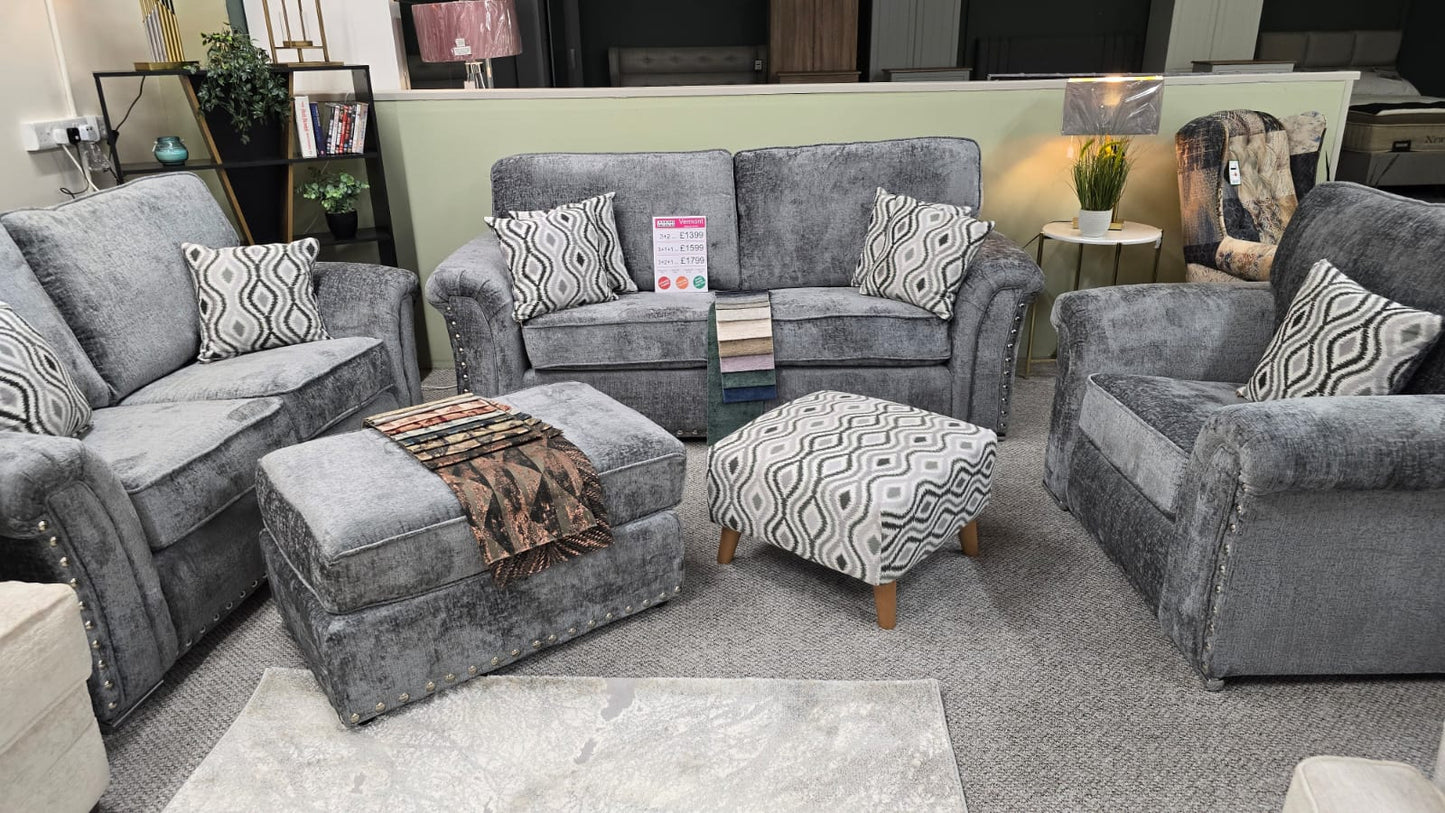 Vermont Fabric 3+2+1 Sofas